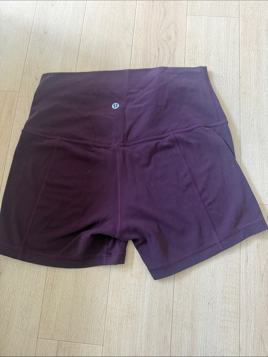 lululemon athletica Pants - lululemon athletica High-Rise Plum Bike Shorts